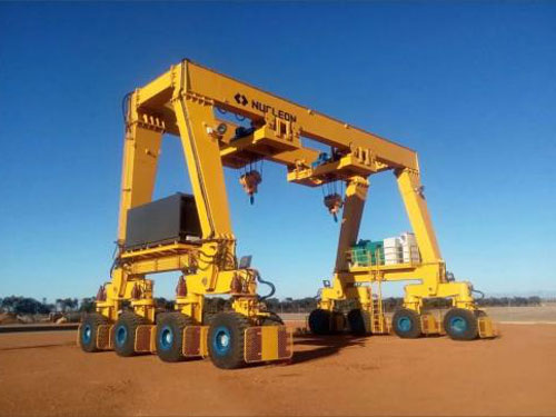  100t wheeled gantry crane exported to Australia