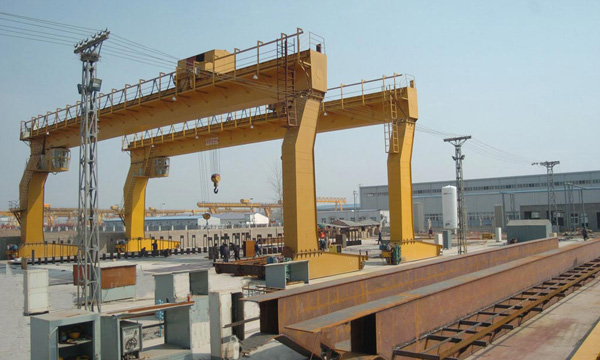 L type Single Girder Gantry Crane with Hook 4